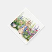 Peter the Rabbit in zijn tuin Servet (Hoek)