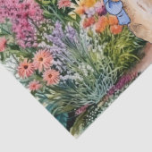 Peter the Rabbit in zijn tuin Tissuepapier (Detail)