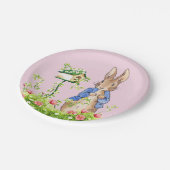 Peter the Rabbit in Zijne Garden Papieren Bordje (Gekanteld)