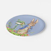 Peter the Rabbit in Zijne Garden Papieren Bordje (Gekanteld)