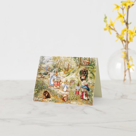 Peter the Rabbit Kaart (Gele Bloem)