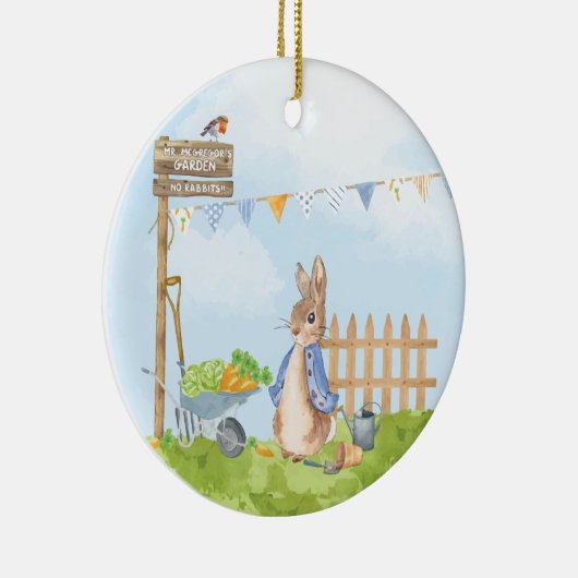 Peter the Rabbit Keramisch Ornament (Rechts)