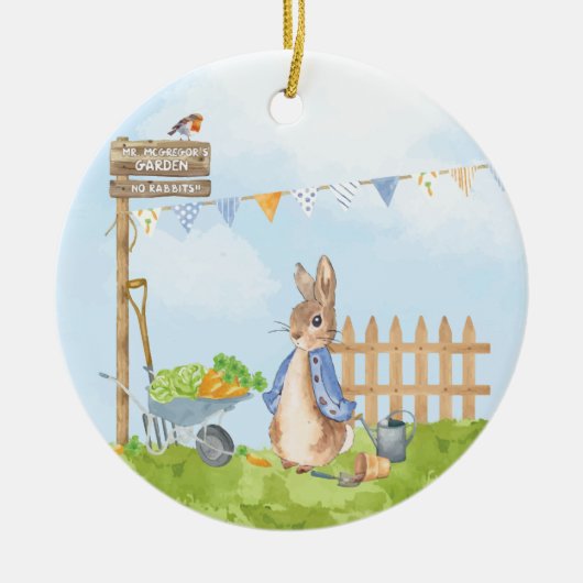 Peter the Rabbit Keramisch Ornament (Voorkant)