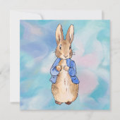 Peter the Rabbit met Beige background Bedankkaart (Voorkant)