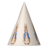 Peter the Rabbit met Beige background Feesthoedjes (Links)