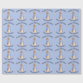 Peter the Rabbit met Blue Background Cadeaupapier (Vlak)