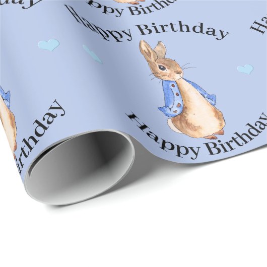 Peter the Rabbit met Blue Background Cadeaupapier (Rol Hoek)