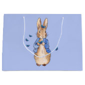 Peter the Rabbit met Blue Butterflies Groot Cadeauzakje (Voorkant)