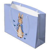 Peter the Rabbit met Blue Butterflies Groot Cadeauzakje (Achterkant Gekanteld)