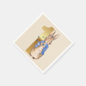 Peter the Rabbit met Blue Butterflies Servet (Hoek)