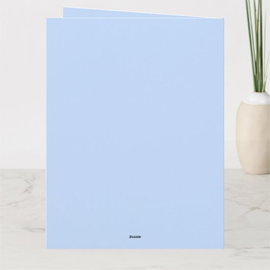 Peter the Rabbit met Blue Leafy Wreath Kaart (Achterkant)