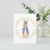 Peter the Rabbit met een blauwe vlinder Briefkaart (Staand voorkant)