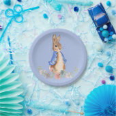 Peter the Rabbit met Floral Wreath Papieren Bordje (Feest)
