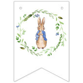 Peter the Rabbit met Green leaf Wreath Vlaggetjes (Tweede vlag)