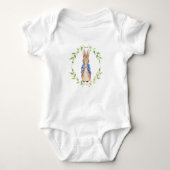 Peter the Rabbit met Green Leafy Wreath Romper (Voorkant)