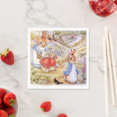 Peter the Rabbit met Josephine Bunny in de Bossen Servet (Insitu)