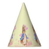 Peter the Rabbit met Pink Flowers Feesthoedjes (Rechts)