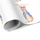 Peter the Rabbit met Santa Hat Cadeaupapier (Rol Hoek)