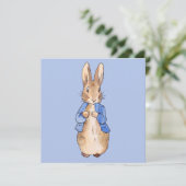 Peter the Rabbit op Blue Background Bedankkaart (Staand voorkant)