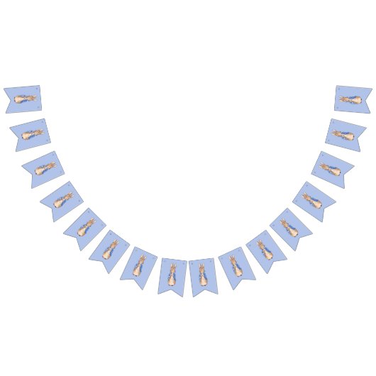 Peter the Rabbit op Blue Background Vlaggetjes (Alle)