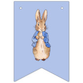 Peter the Rabbit op Blue Background Vlaggetjes (Tweede vlag)