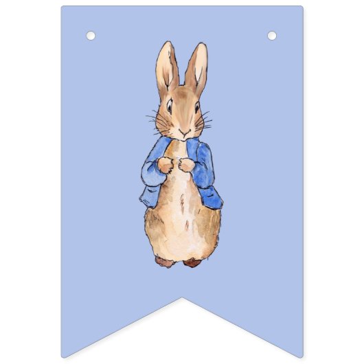 Peter the Rabbit op Blue Background Vlaggetjes (Eerste vlag)
