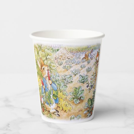 Peter the Rabbit Papieren Bekers (Achterkant)