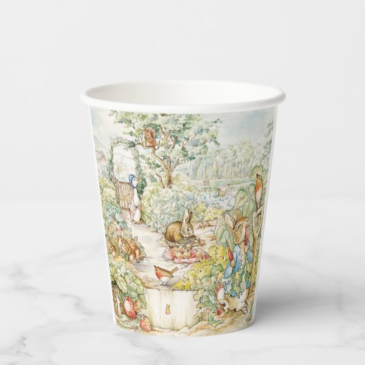 Peter the Rabbit Papieren Bekers (Achterkant)