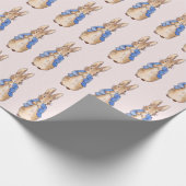 Peter the Rabbit Pink Background Cadeaupapier (Hoek)