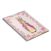 Peter the Rabbit Pink jack Floral Lijst Notitieboek (Rechterzijde)