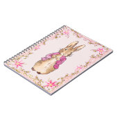 Peter the Rabbit Pink jack Floral Lijst Notitieboek (Linkerzijde)