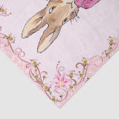 Peter the Rabbit Pink jack Floral Lijst Tissuepapier (Detail)