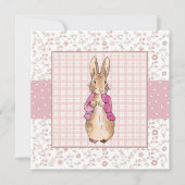 Peter the Rabbit Pink jack jack jack jack jack jac Bedankkaart (Voorkant)