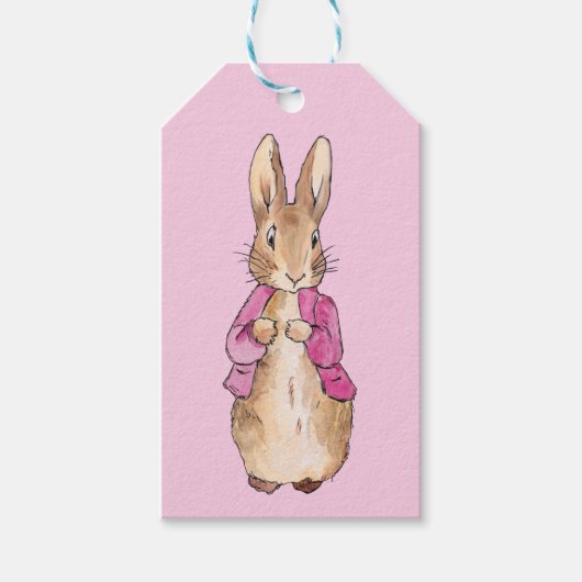 Peter the Rabbit Pink jack jack jack jack jack jac Cadeaulabel (Voorkant)