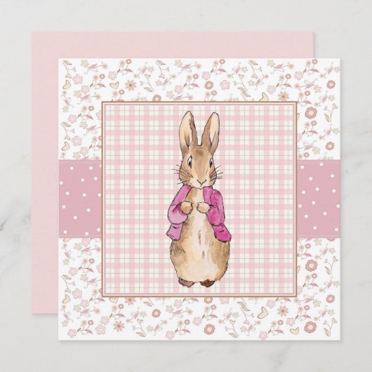 Peter the Rabbit Pink jack jack jack jack jack jac Kaart (Voorkant / Achterkant)