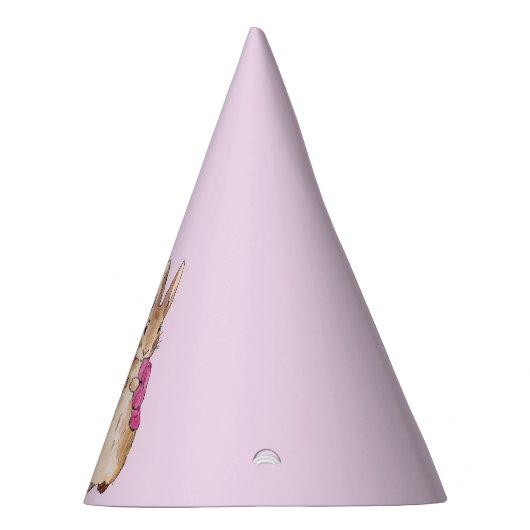 Peter the Rabbit Pink Jacket First Birthday Feesthoedjes (Rechts)