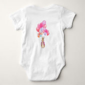 Peter the Rabbit Pink Jacket First Birthday Romper (Achterkant)