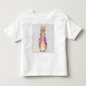 Peter the Rabbit Pink Jacket Grey Linen Kinder Shirts (Voorkant)
