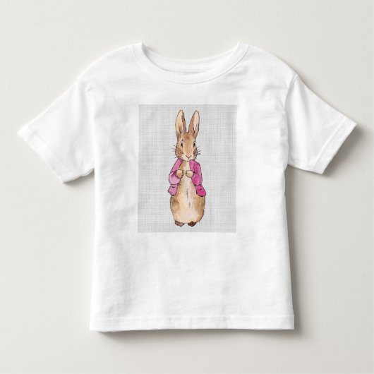 Peter the Rabbit Pink Jacket Grey Linen Kinder Shirts (Voorkant)