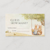 Peter the Rabbit  raad eens hoeveel Informatiekaartje (Voorkant)