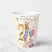 Peter the Rabbit Second Birthday Papieren Bekers (Voorkant)