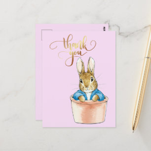 Peter the Rabbit Sitting in a Pot Briefkaart