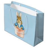 Peter the Rabbit Sitting in a Pot Groot Cadeauzakje (Achterkant Gekanteld)