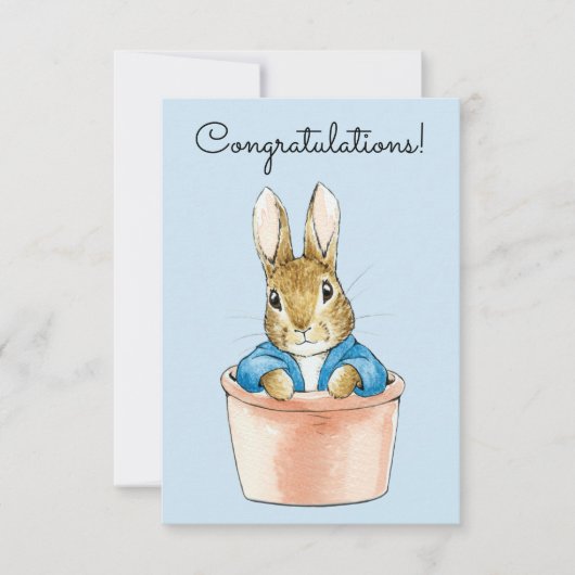 Peter the Rabbit Sitting in a Pot Kaart (Voorkant)