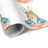 Peter the Rabbit Sitting in a Pot Paper Bord Cadeaupapier (Rol Hoek)