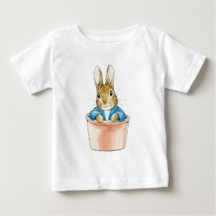 Peter the Rabbit Sitting in Plant Pot