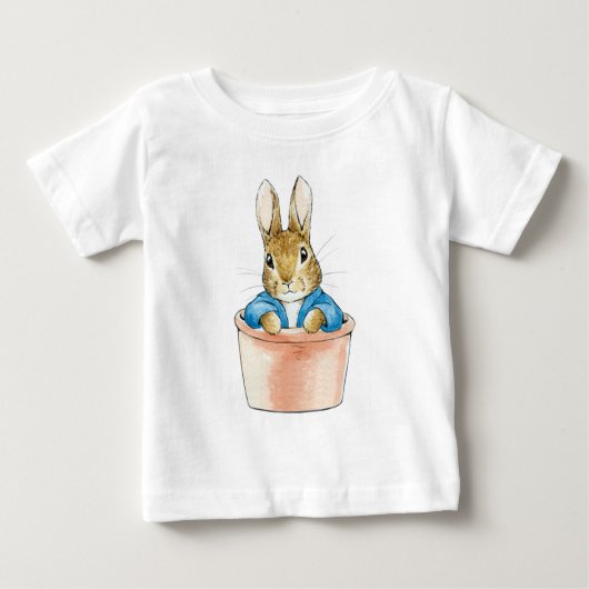 Peter the Rabbit Sitting in Plant Pot (Voorkant)