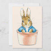 Peter the Rabbit Sitting in Plant Pot Bedankkaart (Voorkant)