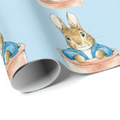 Peter the Rabbit Sitting in Plant Pot Cadeaupapier (Rol Hoek)