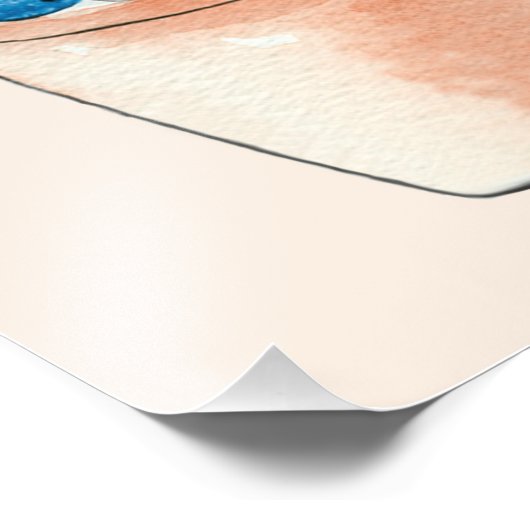 Peter the Rabbit Sitting in Plant Pot Foto Afdruk (Hoek)